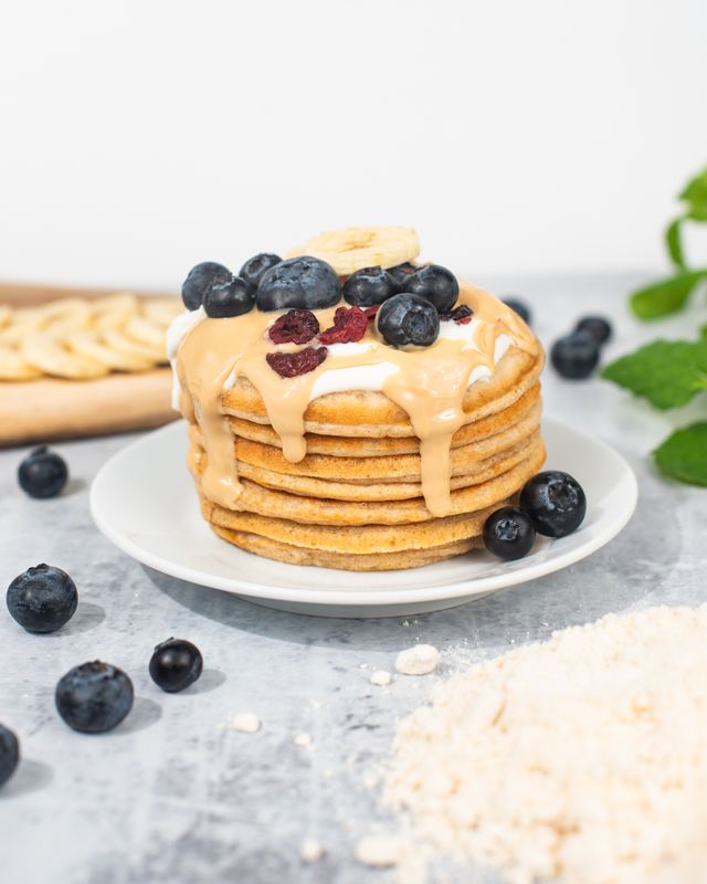 Vilgain Protein Pancake & Waffle Mix Low Sugar Arašídové máslo s medem 420 g Obrázek