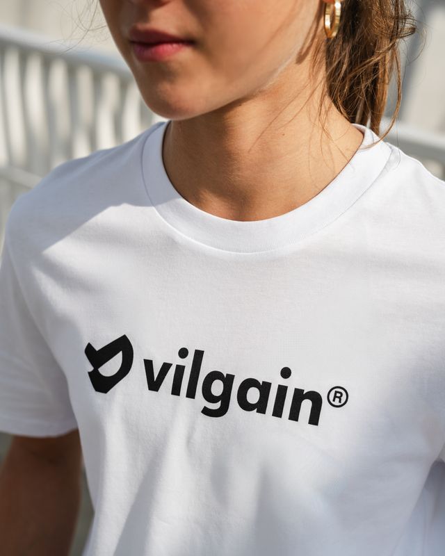 Vilgain Logo Tee XS White Obrázek