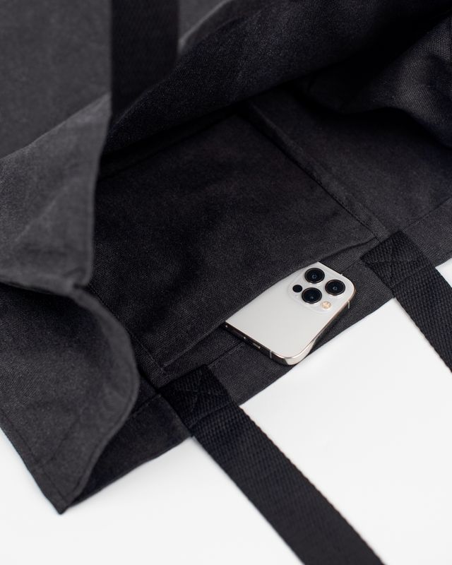 Vilgain Bavlněná taška vintage black 25 l Obrázek