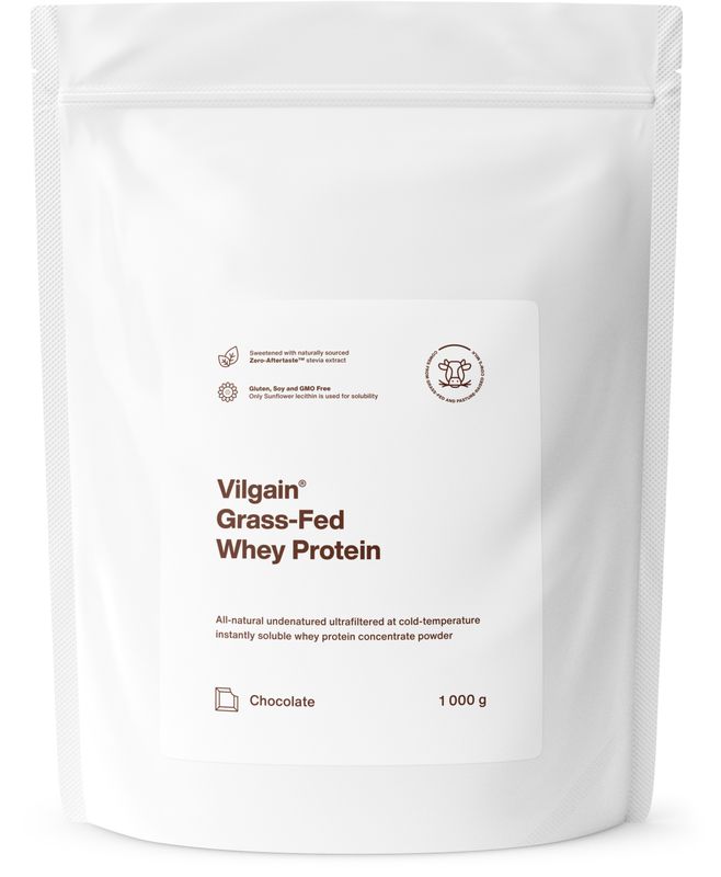 Vilgain Grass-Fed Whey Protein čokoláda 1000 g Obrázek