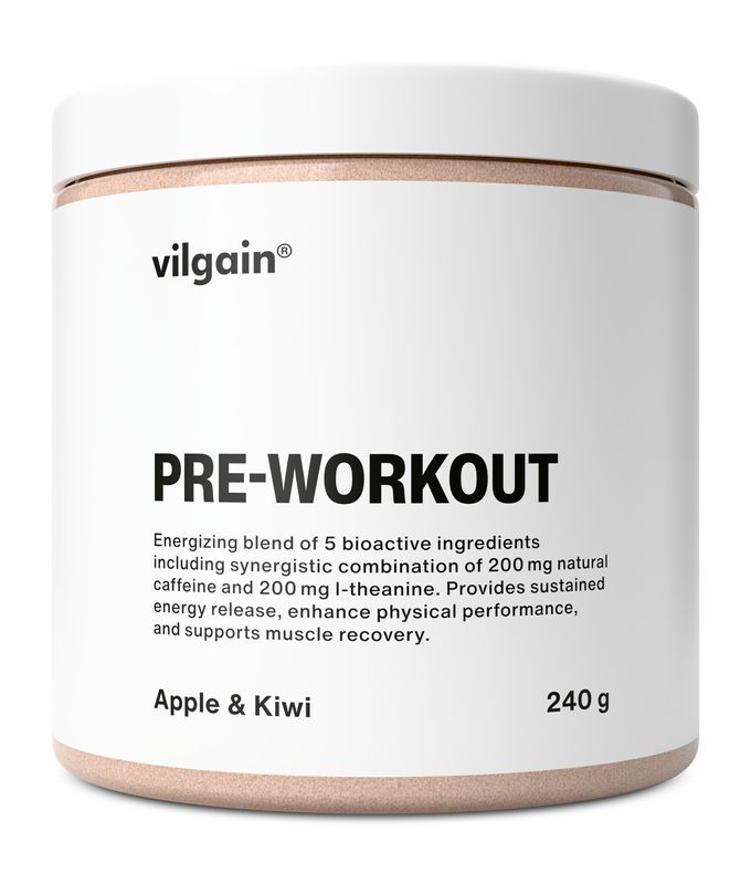 Vilgain Pre-Workout jablko s kiwi 240 g