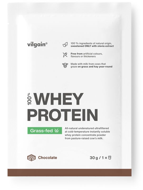 Vilgain Grass-Fed Whey Protein čokoláda 30 g Obrázek