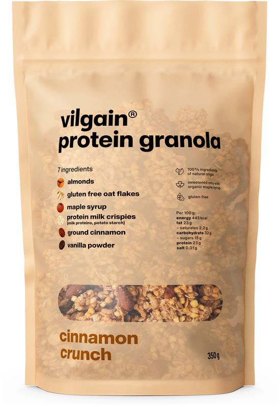 Levně Vilgain Protein Granola – křupavá skořice 350 g