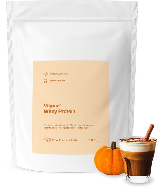 Vilgain Whey Protein Pumpkin Spice Latte 1000 g Obrázek