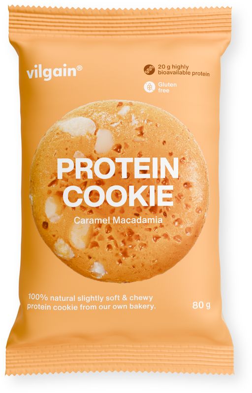 Vilgain Protein Cookie karamel s makadamovým oříškem 80 g Obrázek