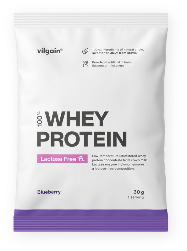 Levně Vilgain Lactose Free Whey Protein – borůvka 30 g