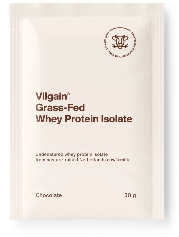 Vilgain Grass-Fed Whey Protein Isolate čokoláda 30 g Obrázek