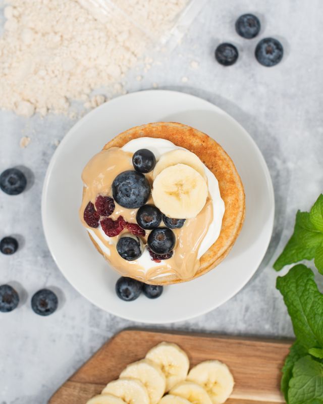 Vilgain Protein Pancake & Waffle Mix Low Sugar Arašídové máslo s medem 420 g Obrázek