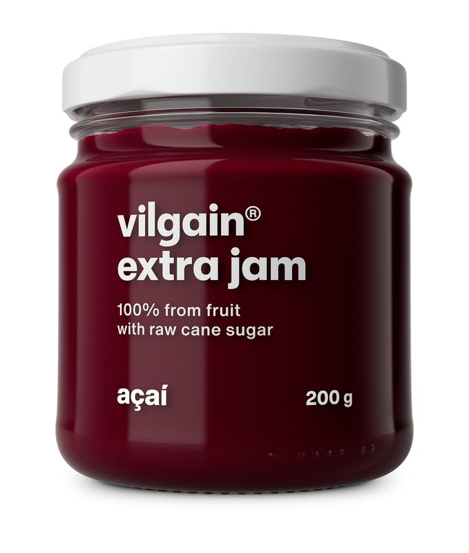 Vilgain Extra džem – Acai s třtinovým cukrem 200 g