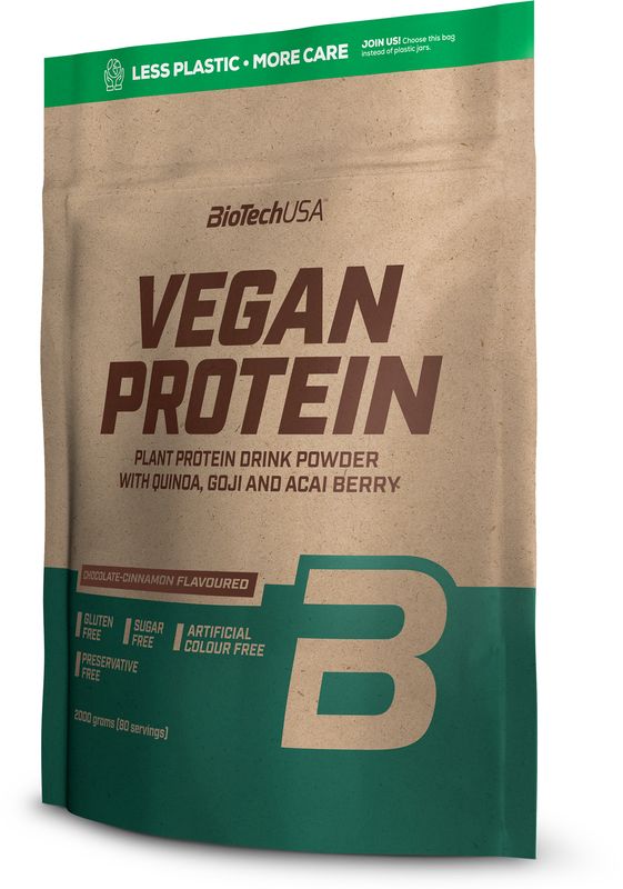 BioTech USA Vegan Protein – Schokolade/Zimt 2000 g