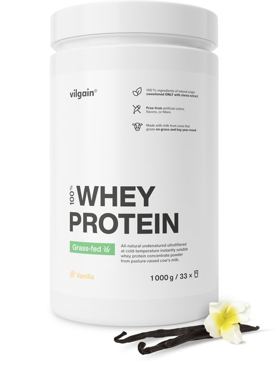 Vilgain Grass-Fed Whey Protein vanilka 1000 g (dóza)