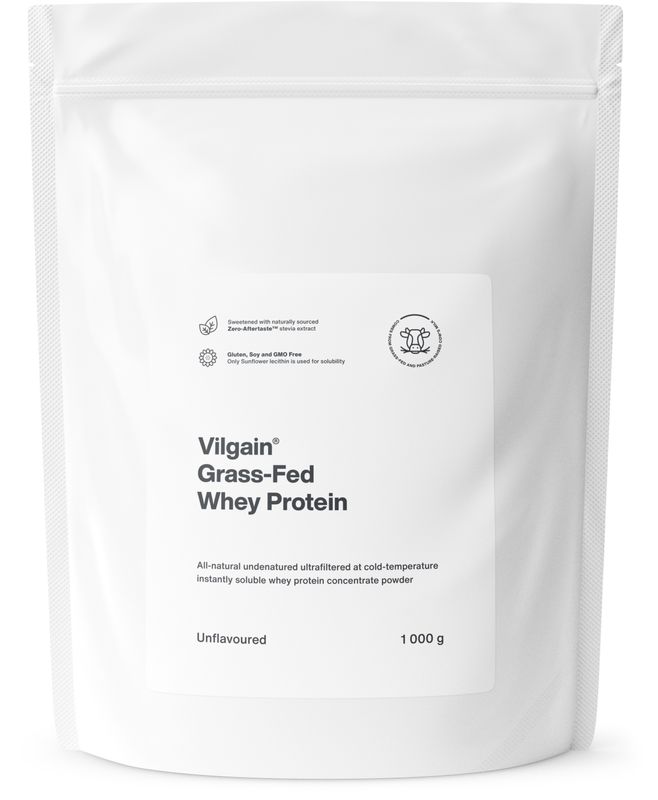 Vilgain Grass-Fed Whey Protein bez příchutě 1000 g Obrázek