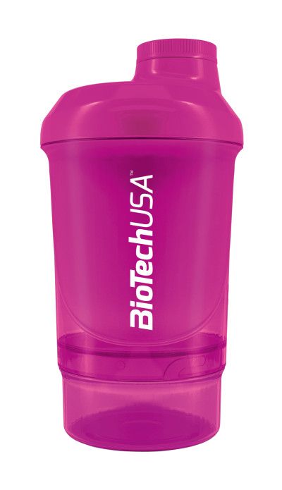 BioTech USA Shaker Nano – růžová 300 + 150 ml