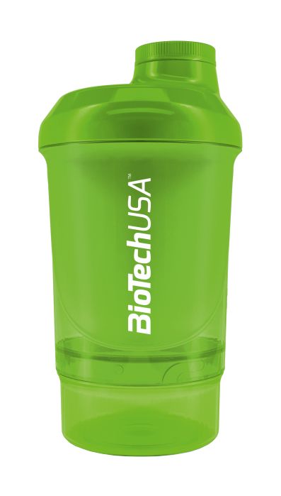 BioTech USA Shaker Nano – zelená 300 + 150 ml