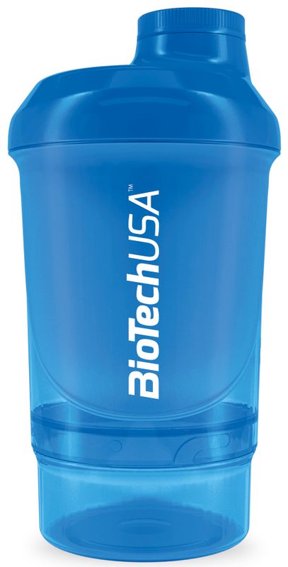 BioTech USA Shaker Nano – modrá 300 + 150 ml