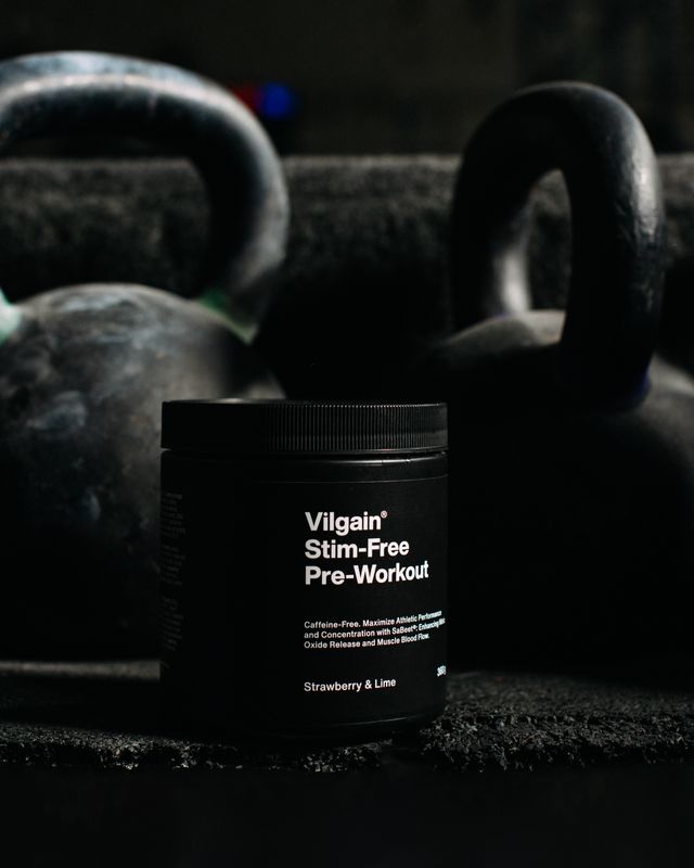 Vilgain Pre-Workout bez stimulantů 2.0 jahoda/limetka 360 g Obrázek