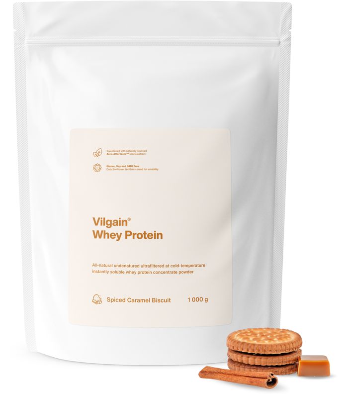 Vilgain Whey Protein karamelová sušenka 1000 g Obrázek