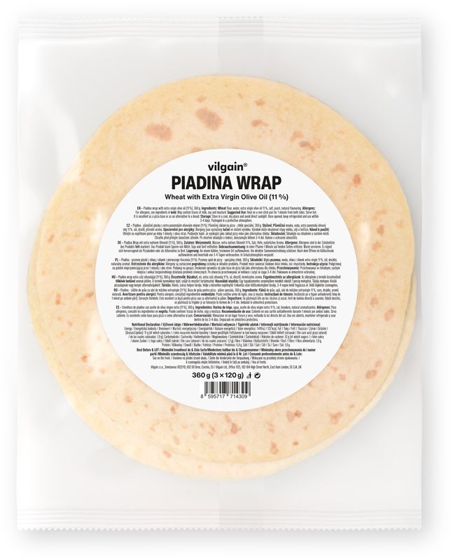 Vilgain Piadina Wrap 360 g (3 x 120 g) Obrázek