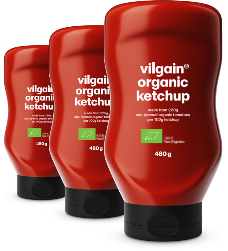 Vilgain Kečup BIO – 3× 480 g