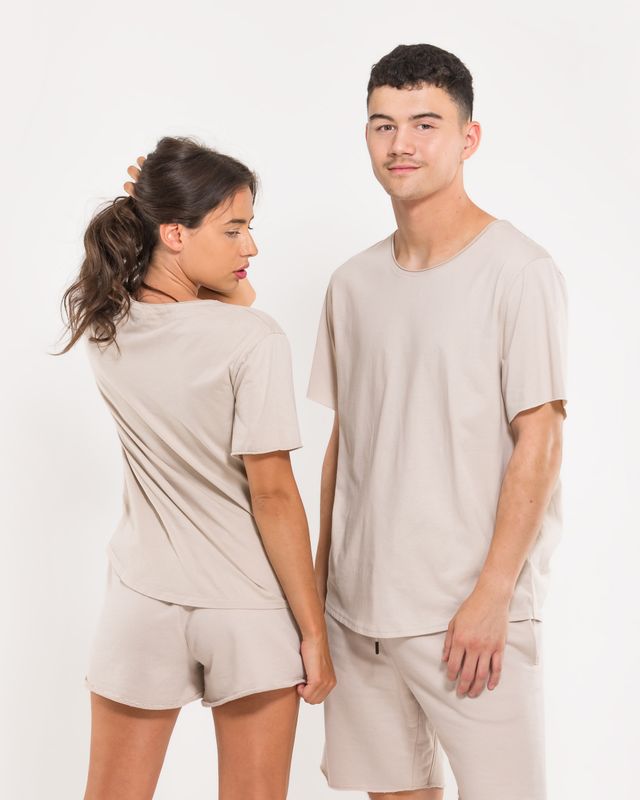 Vilgain Organic Raw Edge Tee XS fog Obrázek