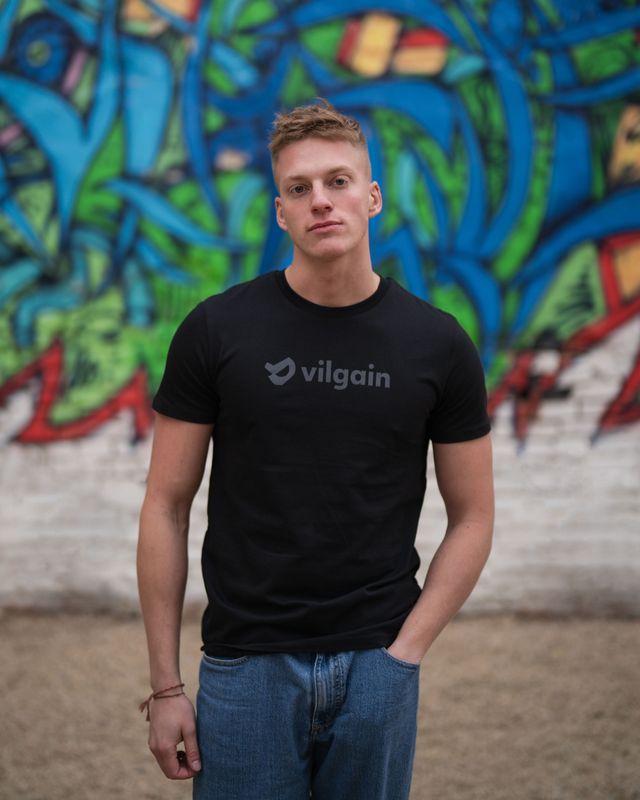 Vilgain Official Logo Tee XL Černá Obrázek