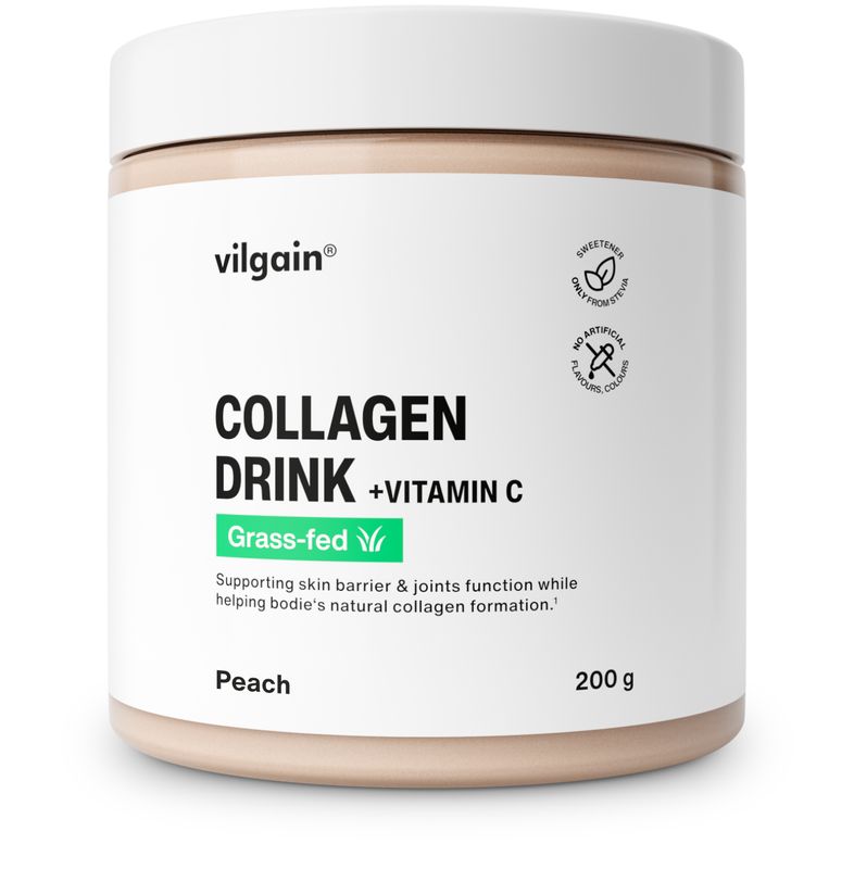 Vilgain Collagen Drink + Vitamin C –  3× broskev 200 g