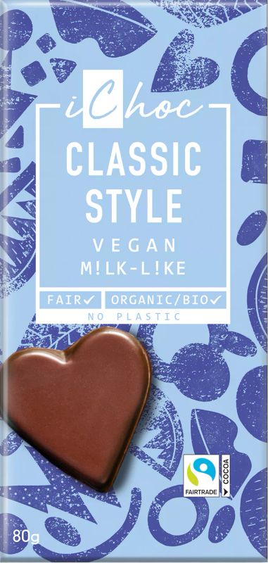 iChoc Vegan čokoláda BIO – classic 80 g