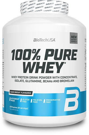 BioTech USA 100% Pure Whey – Black Biscuit (oreo) 2270 g