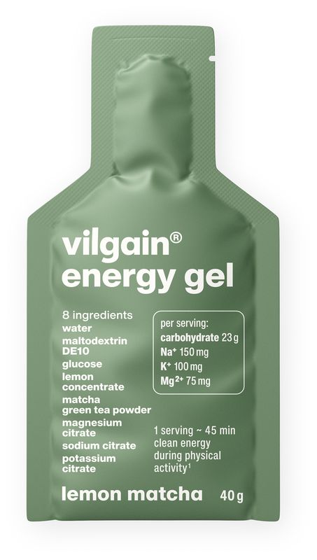 Levně Vilgain Energy gel – citron a matcha 40 g