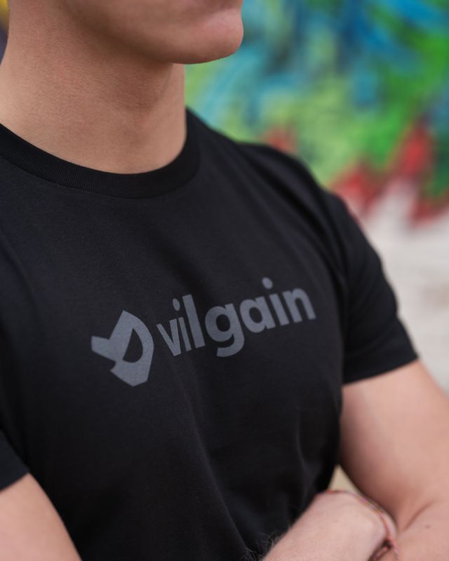 Vilgain Official Logo Tee XL Černá Obrázek