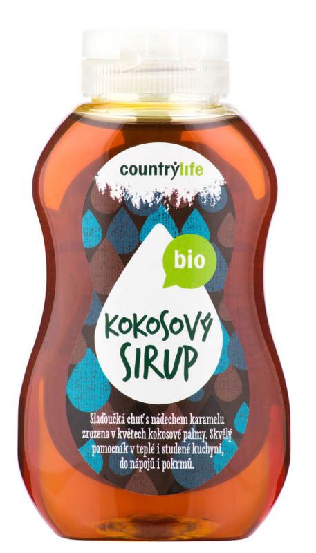 Levně Country Life Sirup kokosový BIO – 250 ml