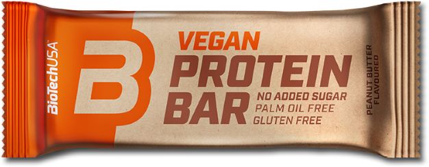 BioTech USA Vegan Protein Bar – arašidové maslo 50 g