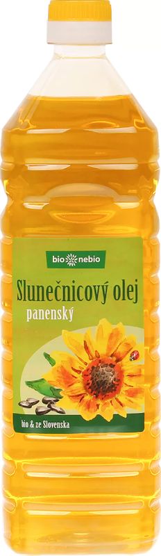 Bio Nebio Slnečnicový olej lisovaný za studena BIO – 1000 ml