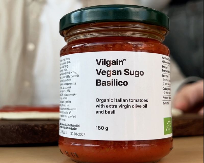 Vilgain Vegan Sugo Basilico BIO 180 g Obrázek