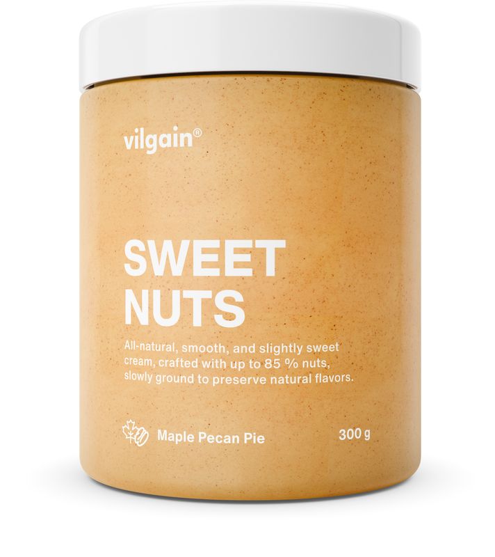 Vilgain Sweet Nuts –  3× pekanový koláč s javorovým sirupem 300 g