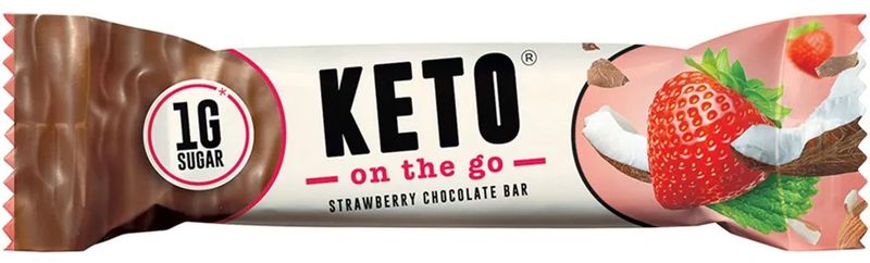 Keto On the go bar – jahoda/čokoláda 35 g