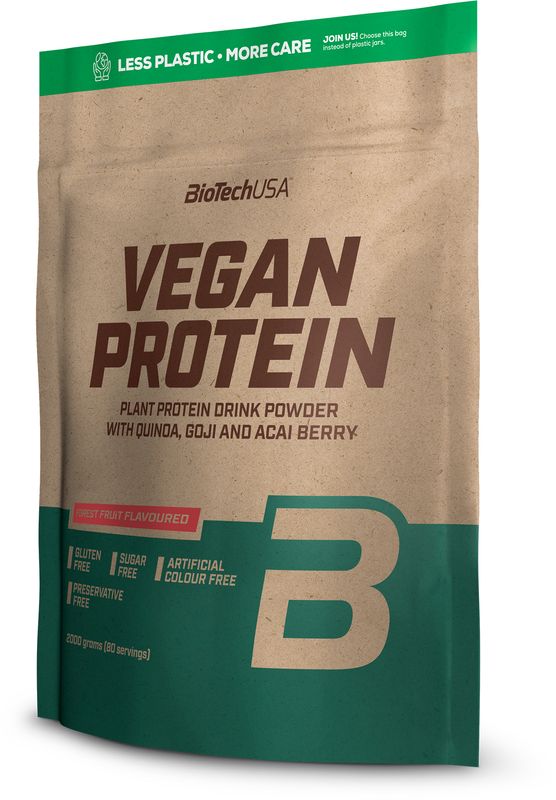 BioTech USA Vegan Protein – Beeren 2000 g