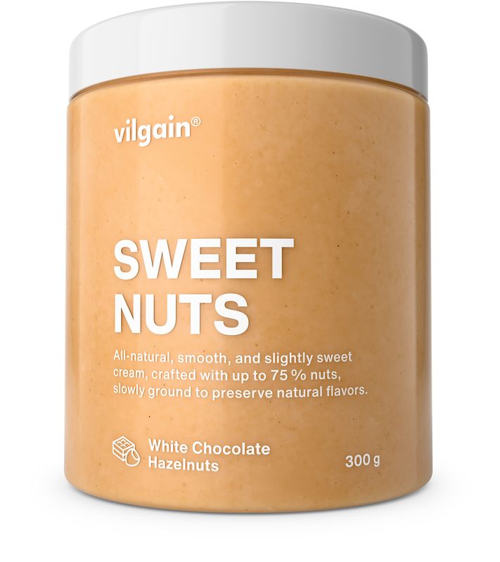 Vilgain Sweet Nuts – Fehér csokoládé és mogyoró 300 g akciós termékkép 1