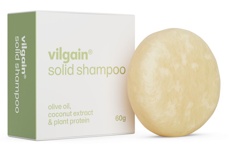 Vilgain Tuhý šampón – olivový olej, kokosový extrakt & rostlinný protein 60 g