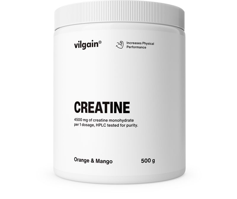 Vilgain Kreatin –  3× Mango a pomeranč 500 g Obrázek