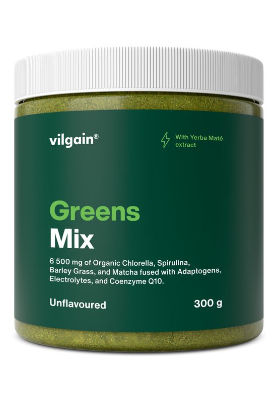 Vilgain Greens Mix – bez příchutě s yerba maté 300 g