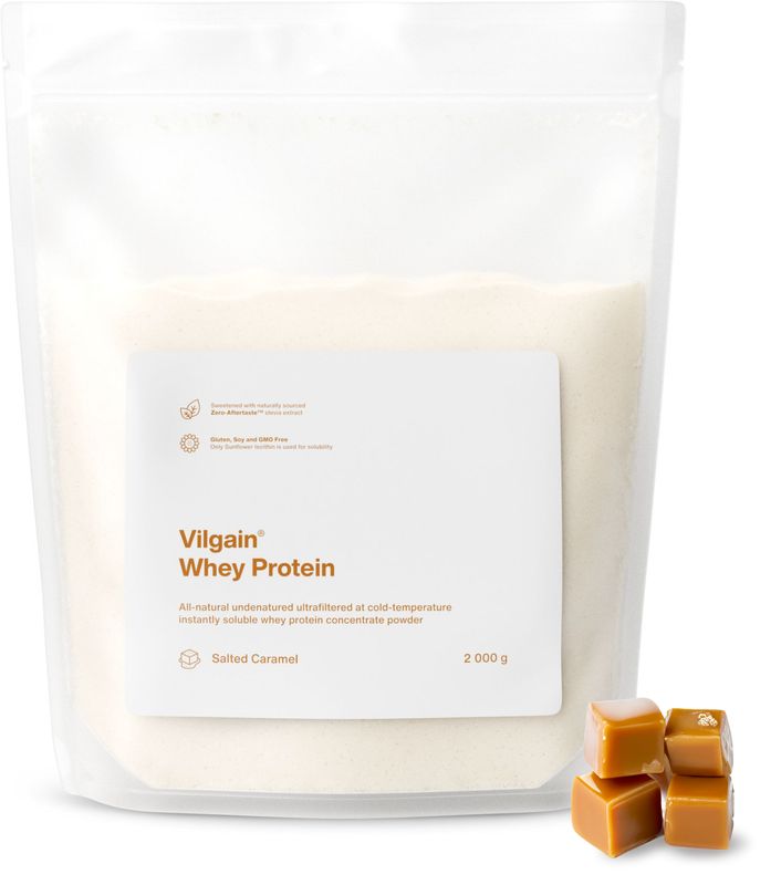 Vilgain Whey Protein slaný karamel 2000 g Obrázek