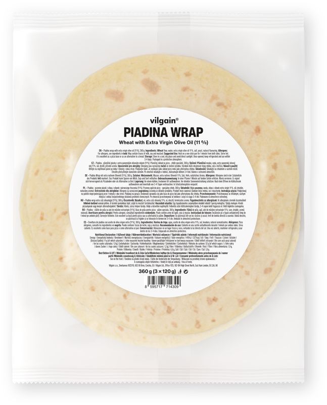 Vilgain Piadina Wrap 360 g (3 x 120 g) Obrázek