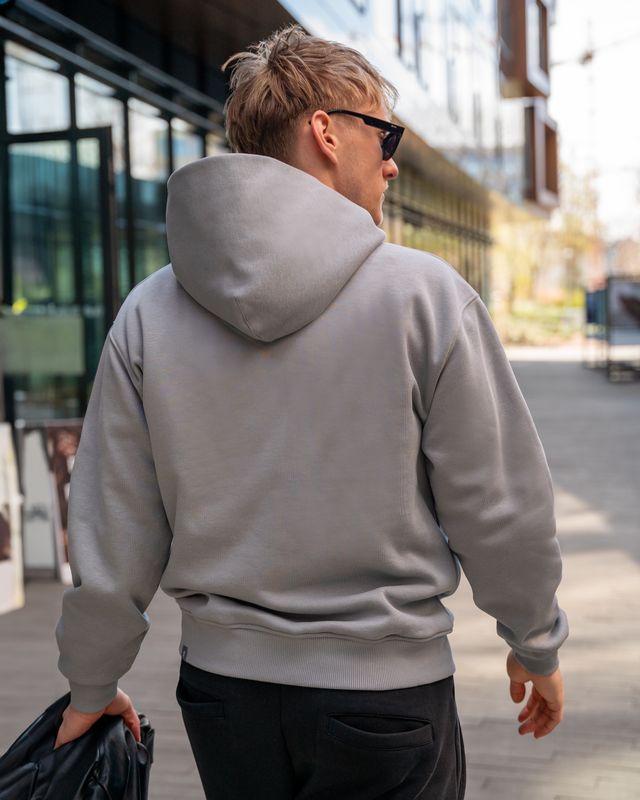 Vilgain Heavy Brushed Hoodie M Concrete Obrázek