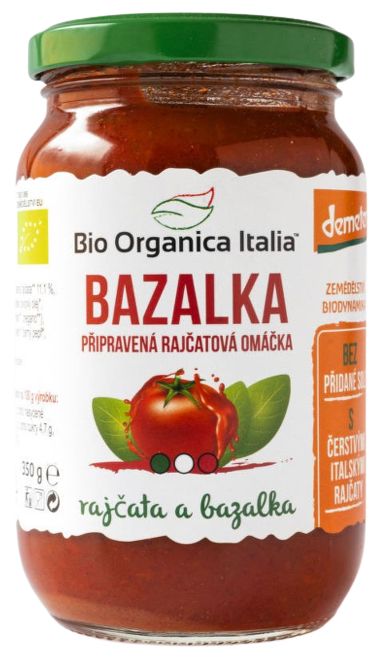 Bio organica Italia Omáčka paradajková BIO – bazalka 350 g