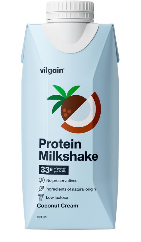 Levně Vilgain Protein Milkshake – kokosový krém 330 ml