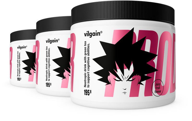 Vilgain Prodigy Powder – 3× Šťavnaté ovoce 195 g