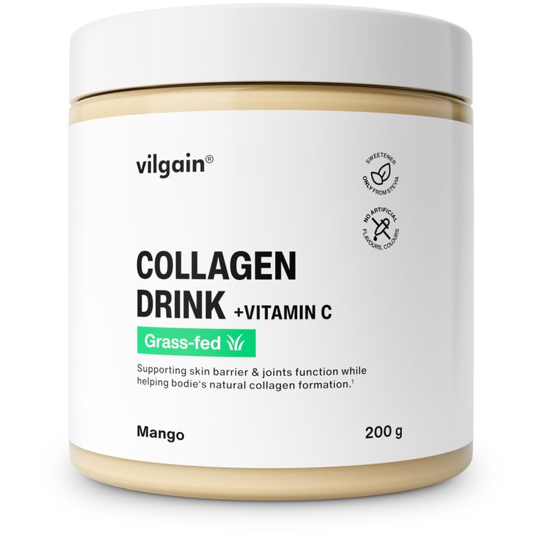 Vilgain Collagen Drink + Vitamin C –  3× mango 200 g