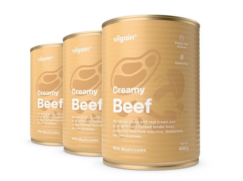 Vilgain Hovězí na houbách – 3× 400 g