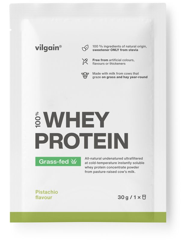 Vilgain Grass-Fed Whey Protein – pistácie 30 g